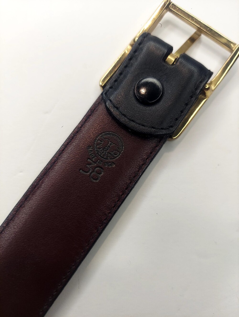 Torino Men's Two-Tone Leather Belt